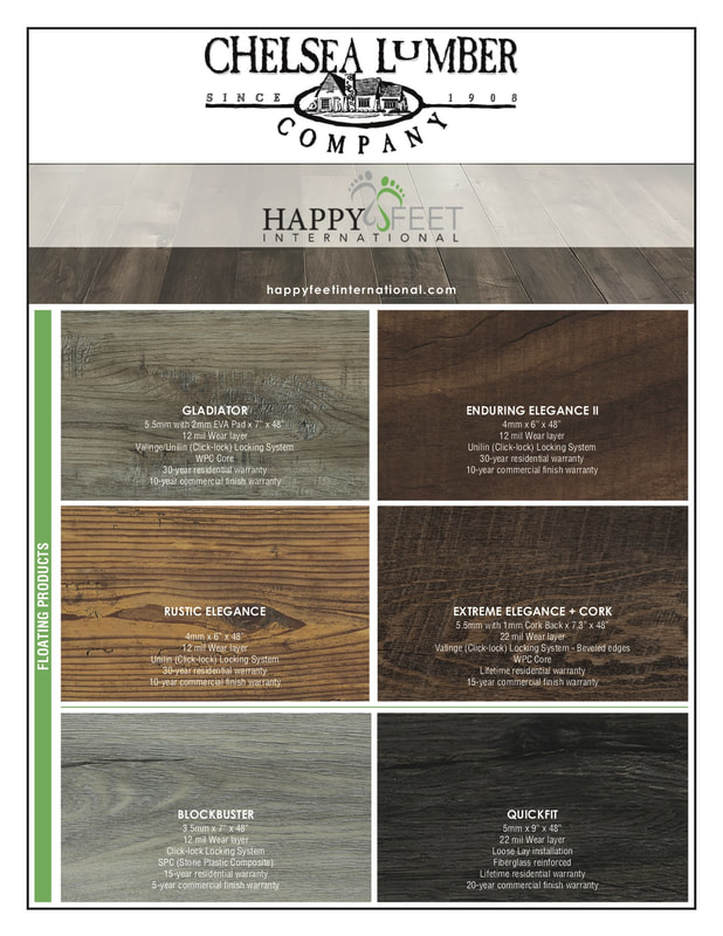 Happy Feet International Vinyl Plank Flooring