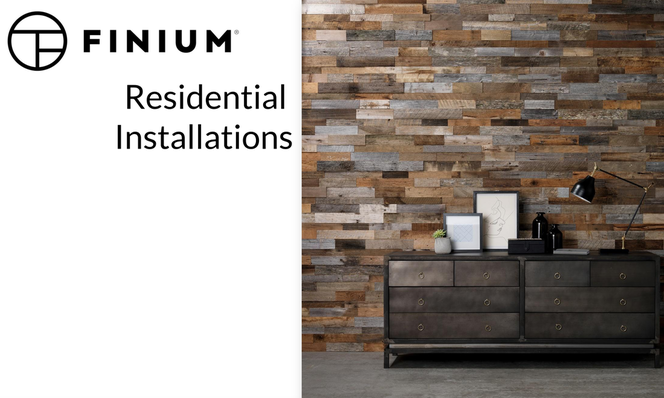 Finium Residential Installation wood paneling
