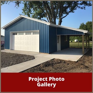 Click here to view our custom pole barn and garage photo galleries. 