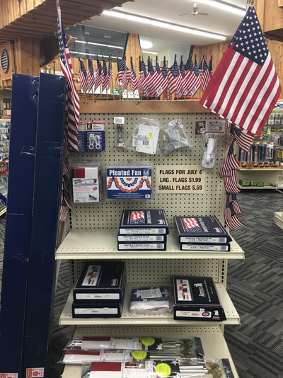 American spirit products and flags