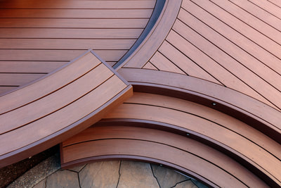 Azek composite decks arbor and morado colors