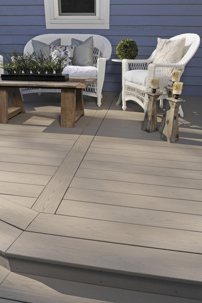 TimberTech AZEK decking in Slate - Harvest Collection