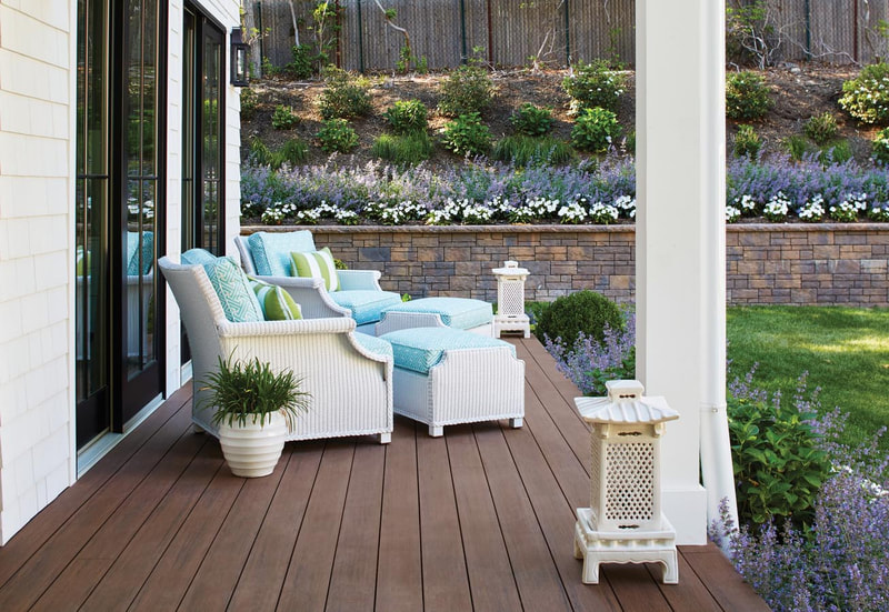 TimberTech AZEK decking in Mahogany - Vintage Collection