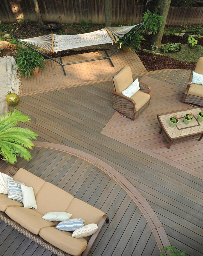 TimberTech Pro decking in Mocha and Pecan - Legacy Collection