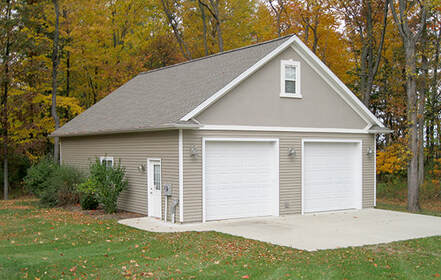 2 car stick built garage approximately 30'x40'x10'