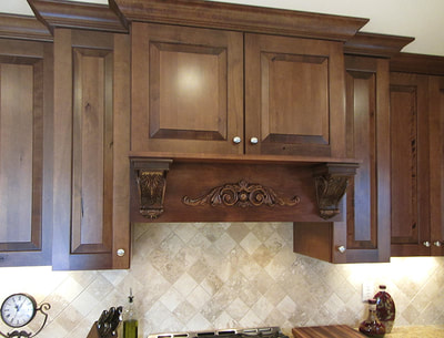 Kraftmaid Vantage traditional wood stain kitchen cabinetry