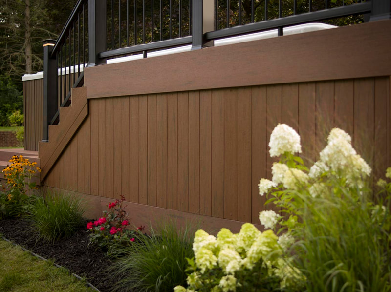 TimberTech Pro decking in Brown Oak - Terrain Collection