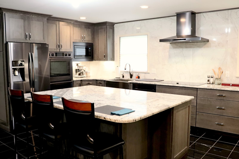 Gallery #5 - Custom Woodharbor Cabinetry gray stain wood kitchen
