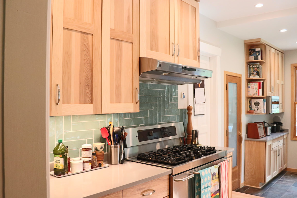 Gallery #4 - Custom Woodharbor Cabinetry Natural Hickory kitchen